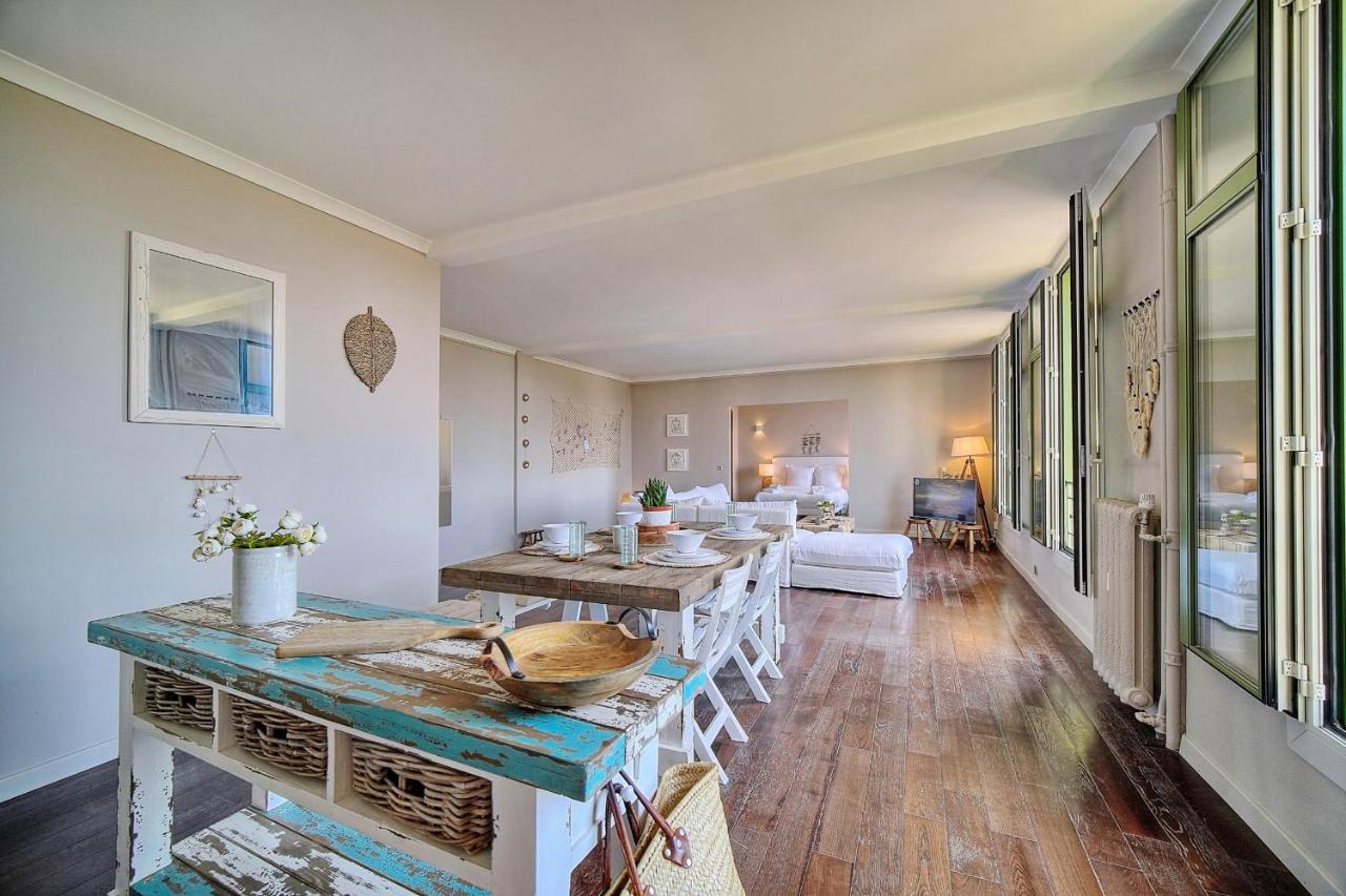 Immogroom - Large Apartment - Parking - Air Conditioning - Sea View - Wifi คานส์ ภายนอก รูปภาพ